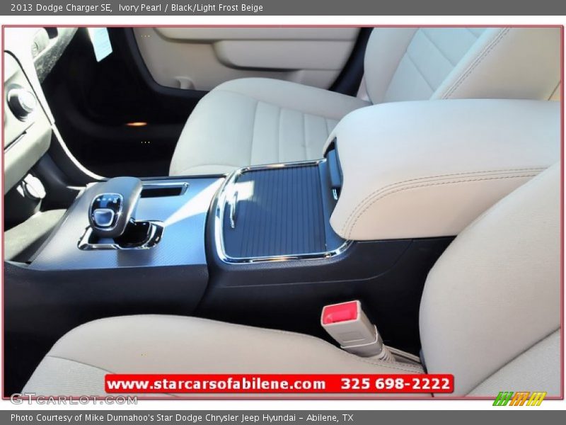 Ivory Pearl / Black/Light Frost Beige 2013 Dodge Charger SE
