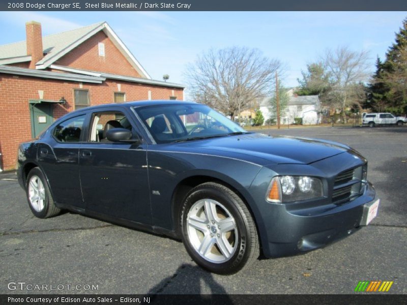 Steel Blue Metallic / Dark Slate Gray 2008 Dodge Charger SE