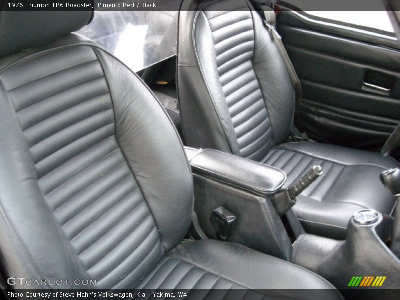 Front Seat of 1976 TR6 Roadster