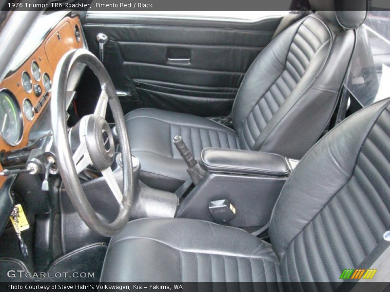 Front Seat of 1976 TR6 Roadster