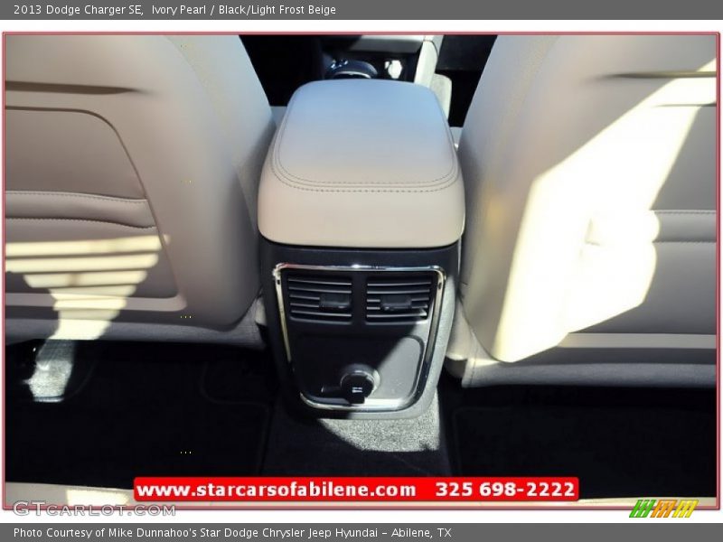 Ivory Pearl / Black/Light Frost Beige 2013 Dodge Charger SE