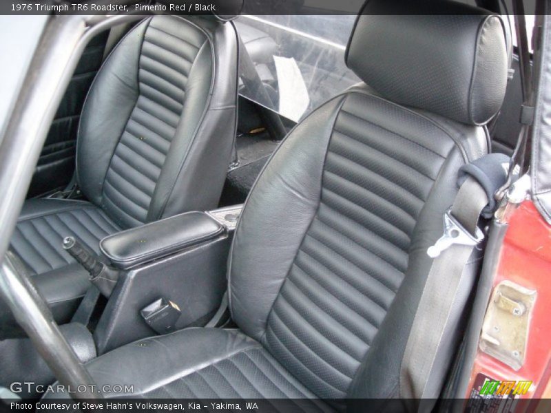 Front Seat of 1976 TR6 Roadster