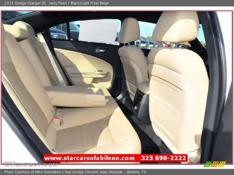 Ivory Pearl / Black/Light Frost Beige 2013 Dodge Charger SE