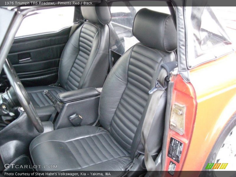 Front Seat of 1976 TR6 Roadster