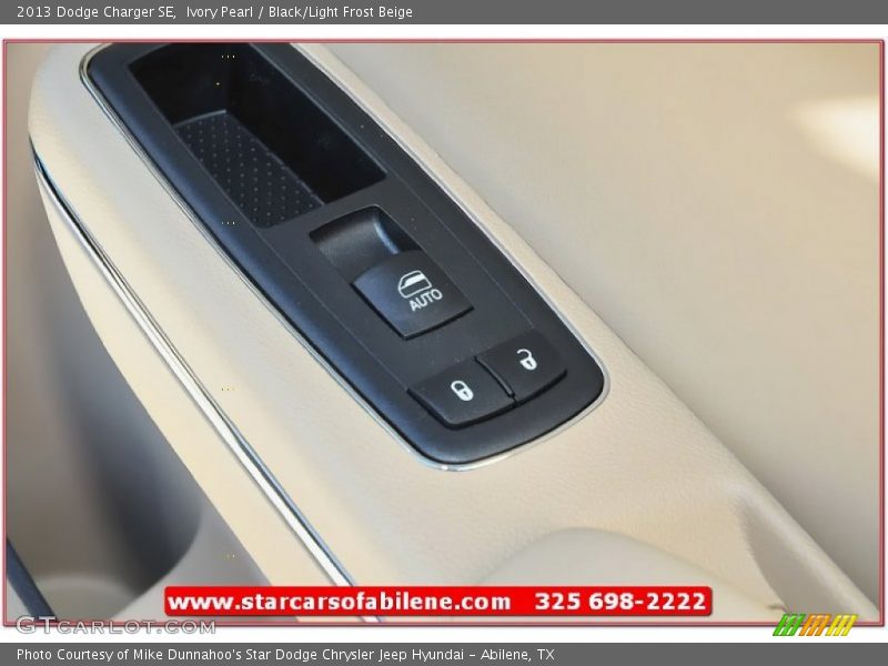 Ivory Pearl / Black/Light Frost Beige 2013 Dodge Charger SE