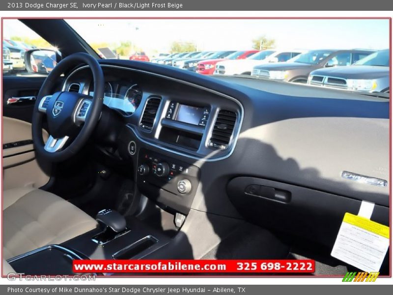Ivory Pearl / Black/Light Frost Beige 2013 Dodge Charger SE