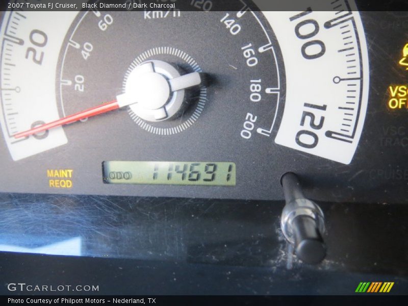 Black Diamond / Dark Charcoal 2007 Toyota FJ Cruiser