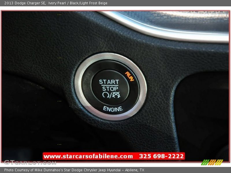 Ivory Pearl / Black/Light Frost Beige 2013 Dodge Charger SE