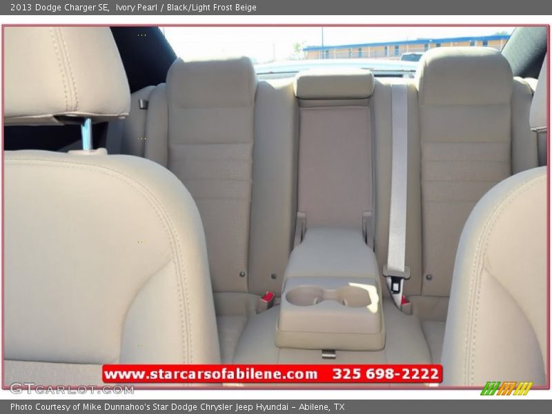 Ivory Pearl / Black/Light Frost Beige 2013 Dodge Charger SE