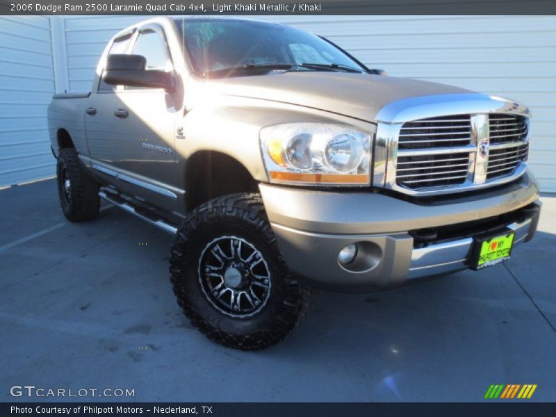 Light Khaki Metallic / Khaki 2006 Dodge Ram 2500 Laramie Quad Cab 4x4