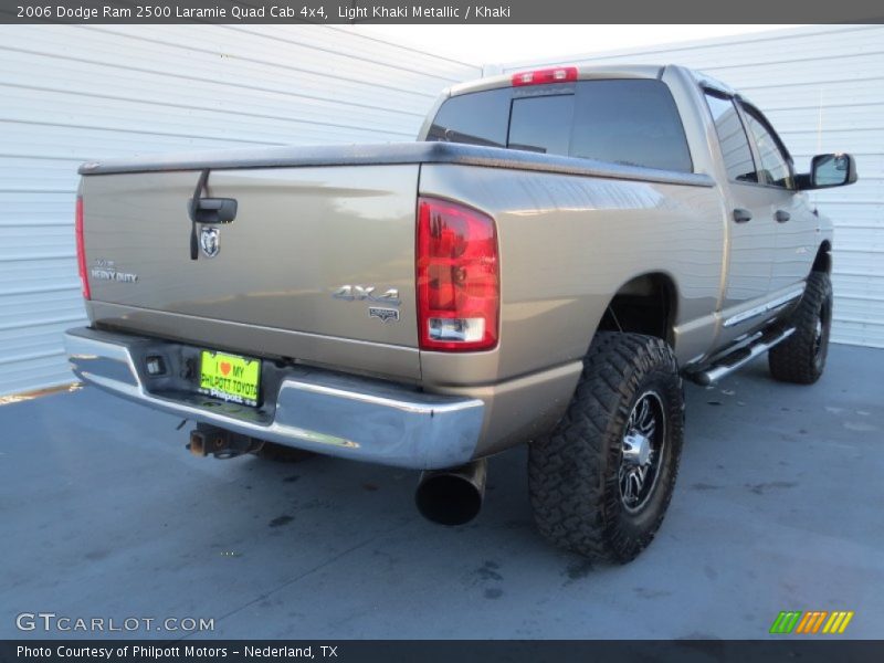 Light Khaki Metallic / Khaki 2006 Dodge Ram 2500 Laramie Quad Cab 4x4