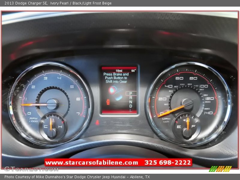 Ivory Pearl / Black/Light Frost Beige 2013 Dodge Charger SE