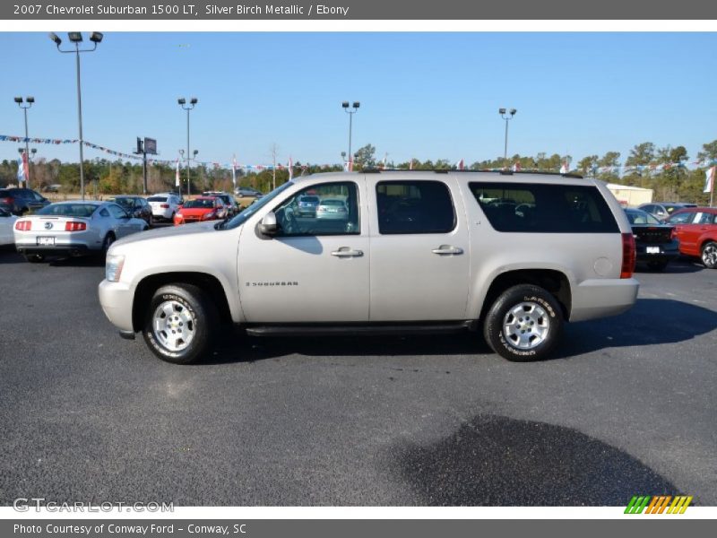 Silver Birch Metallic / Ebony 2007 Chevrolet Suburban 1500 LT