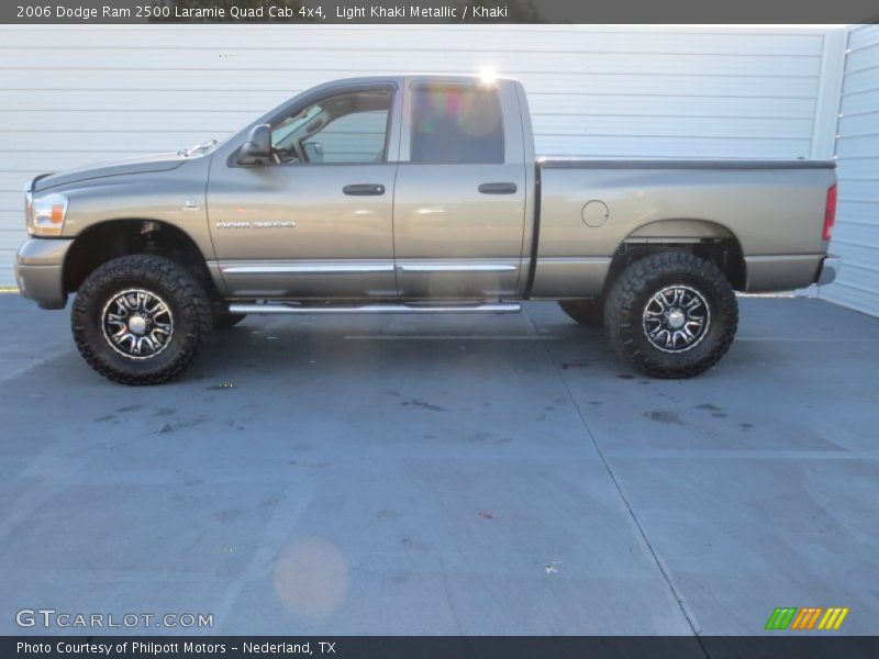 Light Khaki Metallic / Khaki 2006 Dodge Ram 2500 Laramie Quad Cab 4x4