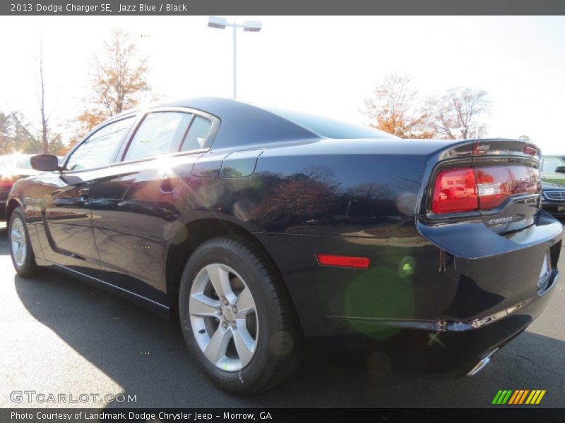Jazz Blue / Black 2013 Dodge Charger SE