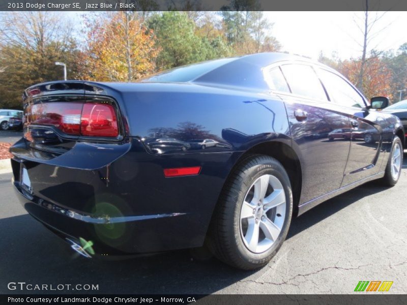 Jazz Blue / Black 2013 Dodge Charger SE