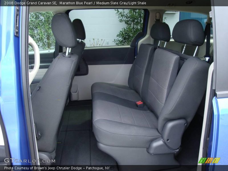 Marathon Blue Pearl / Medium Slate Gray/Light Shale 2008 Dodge Grand Caravan SE