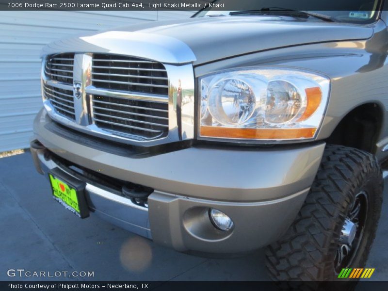 Light Khaki Metallic / Khaki 2006 Dodge Ram 2500 Laramie Quad Cab 4x4