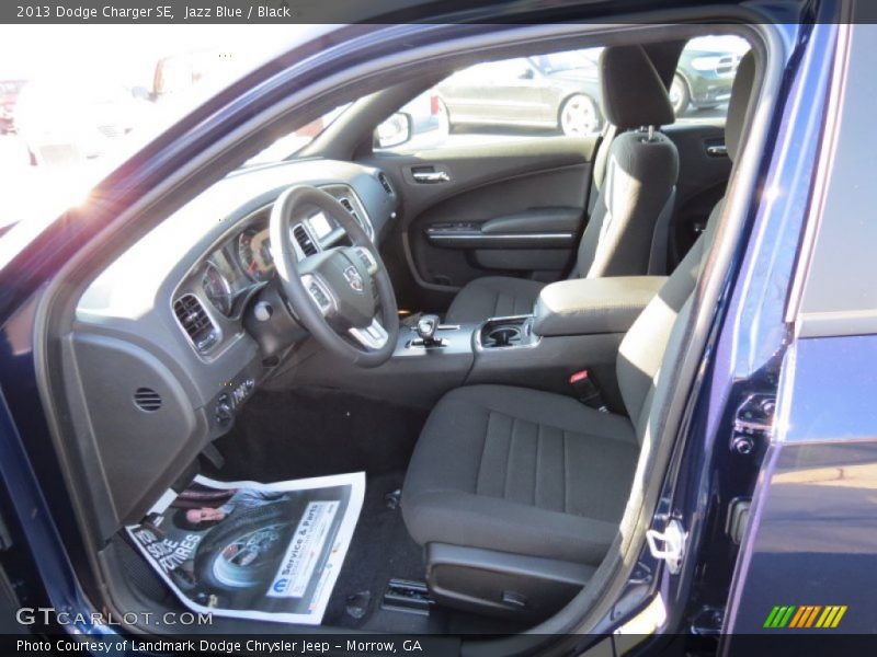 Jazz Blue / Black 2013 Dodge Charger SE