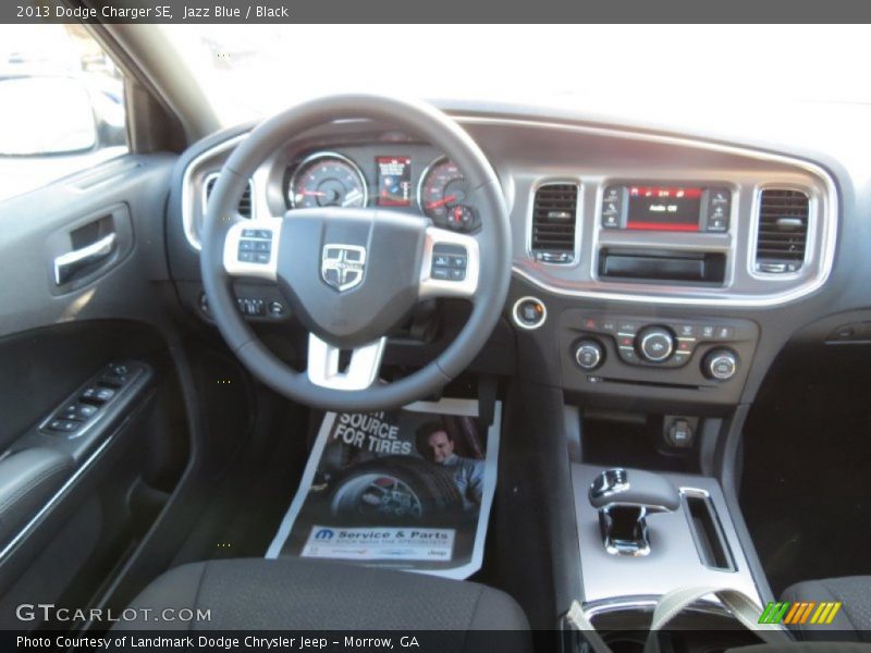 Jazz Blue / Black 2013 Dodge Charger SE