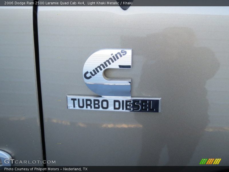Light Khaki Metallic / Khaki 2006 Dodge Ram 2500 Laramie Quad Cab 4x4