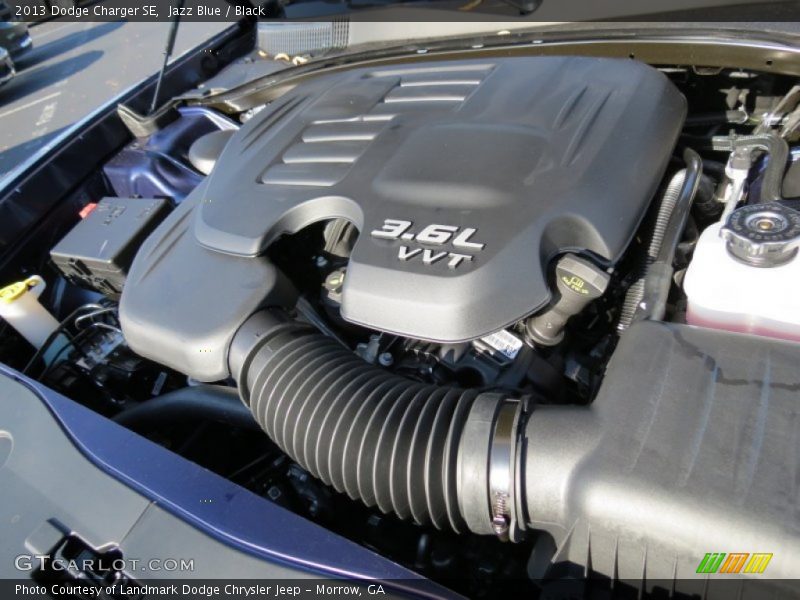 Jazz Blue / Black 2013 Dodge Charger SE
