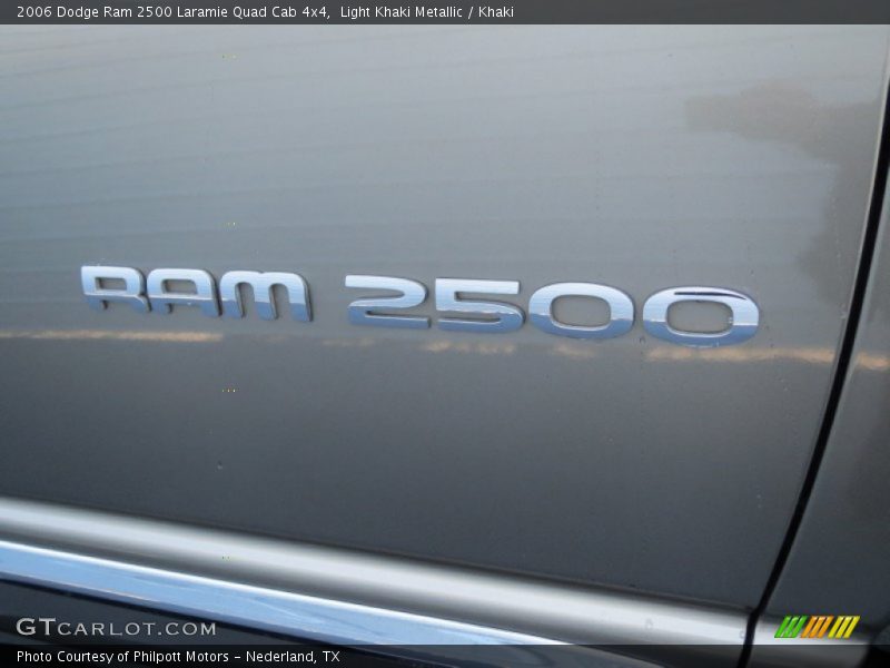 Light Khaki Metallic / Khaki 2006 Dodge Ram 2500 Laramie Quad Cab 4x4