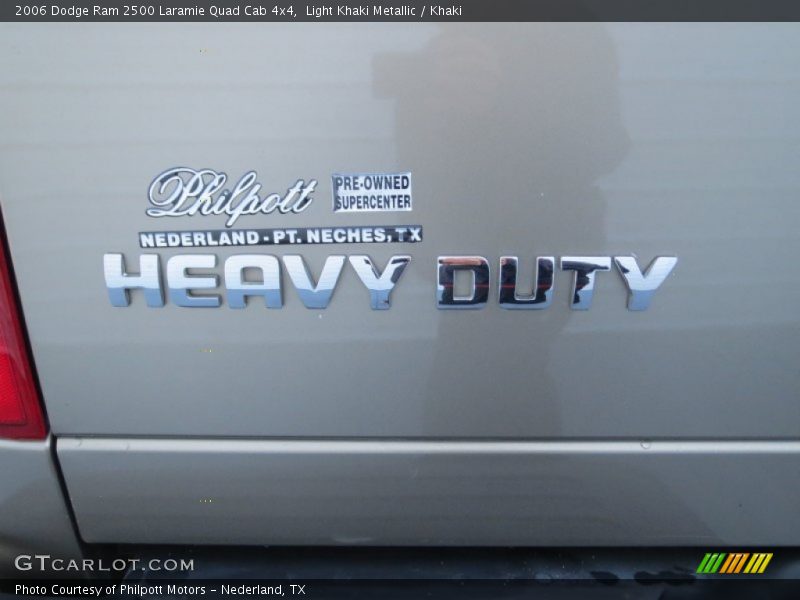 Light Khaki Metallic / Khaki 2006 Dodge Ram 2500 Laramie Quad Cab 4x4