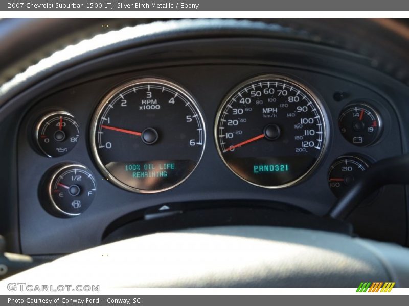Silver Birch Metallic / Ebony 2007 Chevrolet Suburban 1500 LT