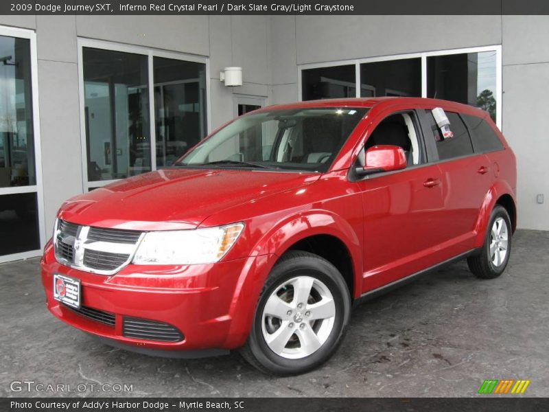 Inferno Red Crystal Pearl / Dark Slate Gray/Light Graystone 2009 Dodge Journey SXT