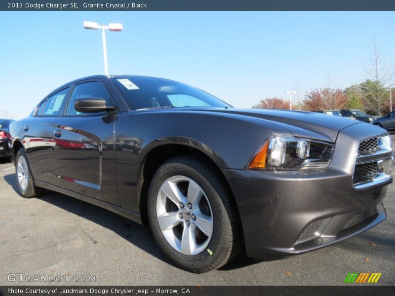 Granite Crystal / Black 2013 Dodge Charger SE