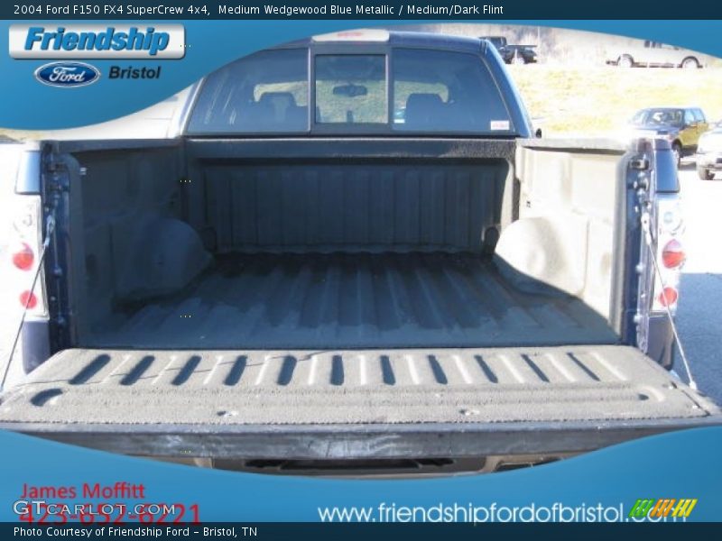 Medium Wedgewood Blue Metallic / Medium/Dark Flint 2004 Ford F150 FX4 SuperCrew 4x4