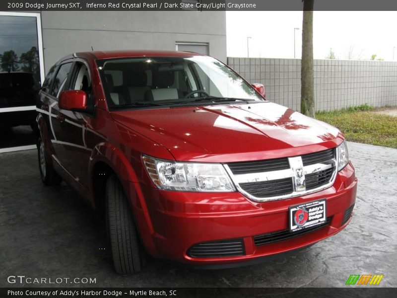 Inferno Red Crystal Pearl / Dark Slate Gray/Light Graystone 2009 Dodge Journey SXT