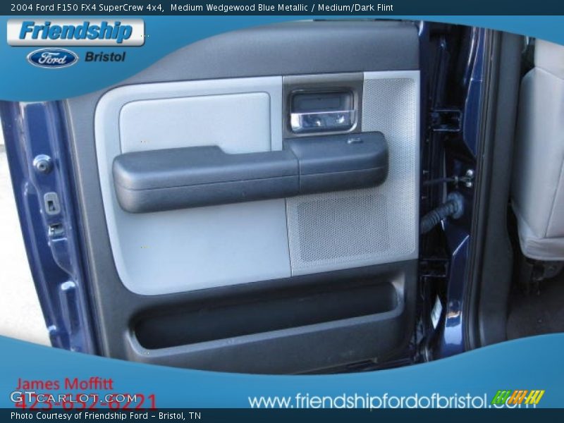 Medium Wedgewood Blue Metallic / Medium/Dark Flint 2004 Ford F150 FX4 SuperCrew 4x4