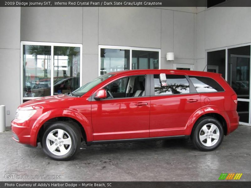 Inferno Red Crystal Pearl / Dark Slate Gray/Light Graystone 2009 Dodge Journey SXT