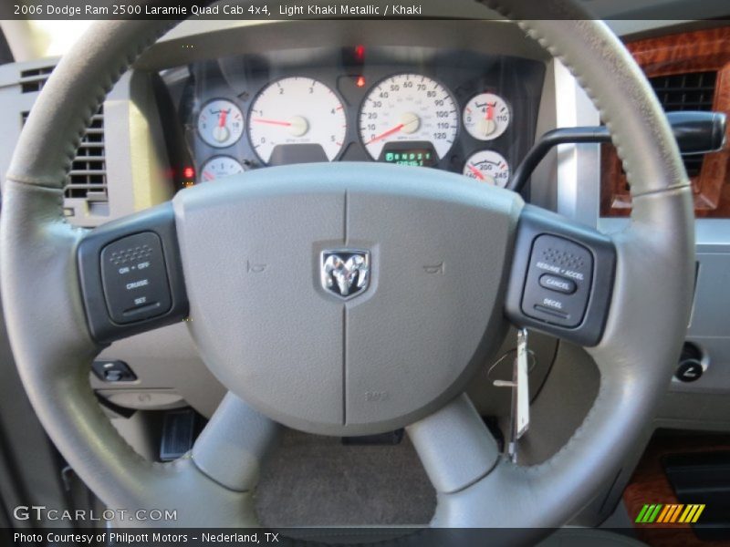 Light Khaki Metallic / Khaki 2006 Dodge Ram 2500 Laramie Quad Cab 4x4