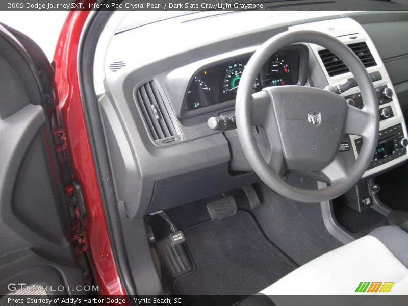 Inferno Red Crystal Pearl / Dark Slate Gray/Light Graystone 2009 Dodge Journey SXT