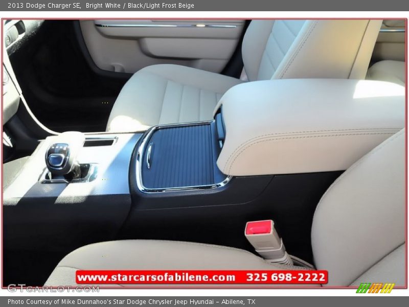 Bright White / Black/Light Frost Beige 2013 Dodge Charger SE