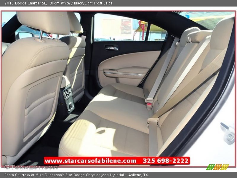 Bright White / Black/Light Frost Beige 2013 Dodge Charger SE
