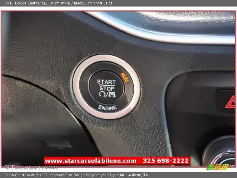 Bright White / Black/Light Frost Beige 2013 Dodge Charger SE