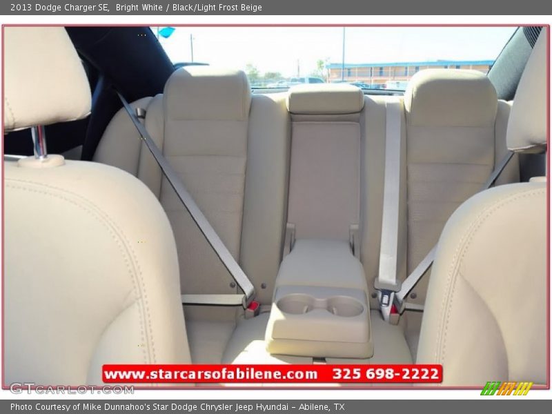Bright White / Black/Light Frost Beige 2013 Dodge Charger SE