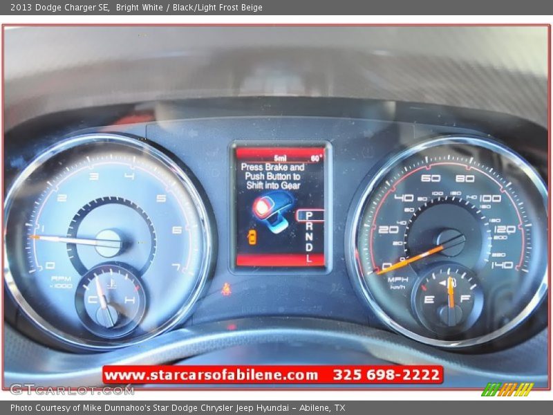 Bright White / Black/Light Frost Beige 2013 Dodge Charger SE