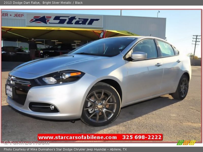 Bright Silver Metallic / Black 2013 Dodge Dart Rallye