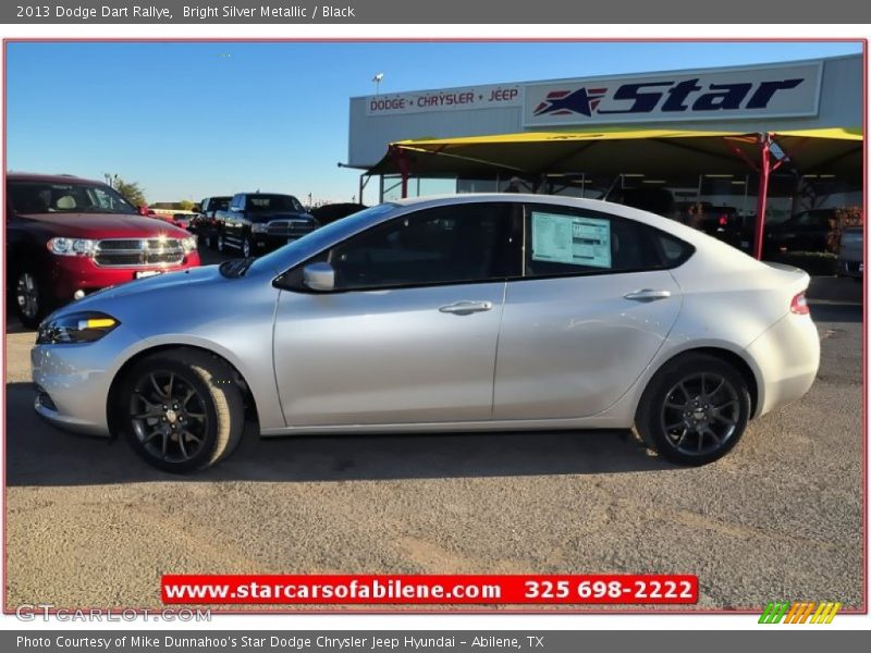 Bright Silver Metallic / Black 2013 Dodge Dart Rallye