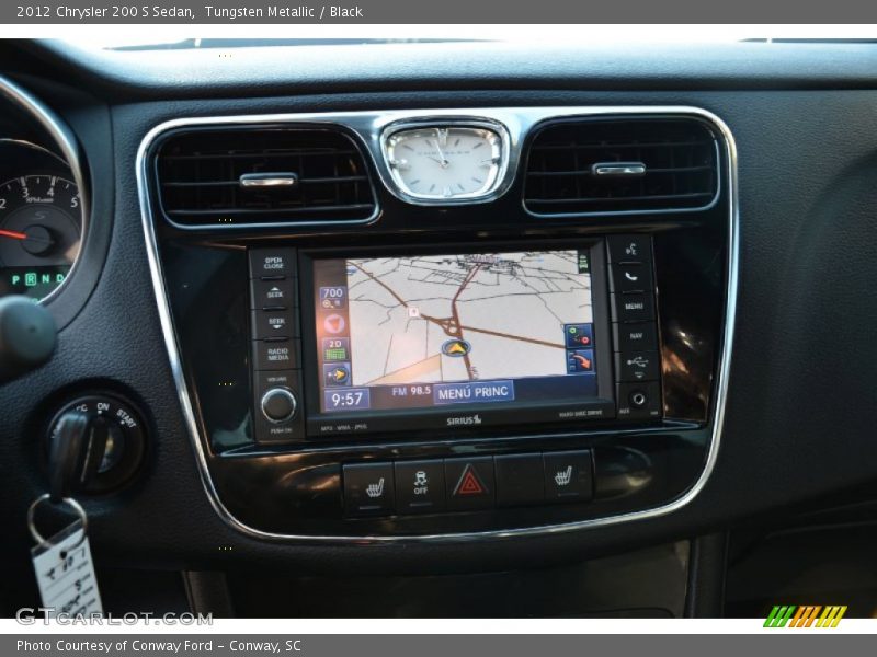 Tungsten Metallic / Black 2012 Chrysler 200 S Sedan