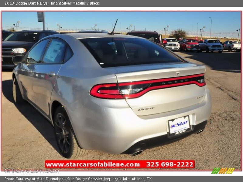 Bright Silver Metallic / Black 2013 Dodge Dart Rallye