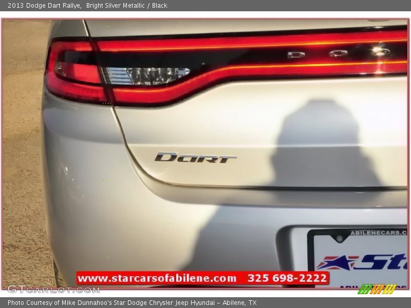 Bright Silver Metallic / Black 2013 Dodge Dart Rallye