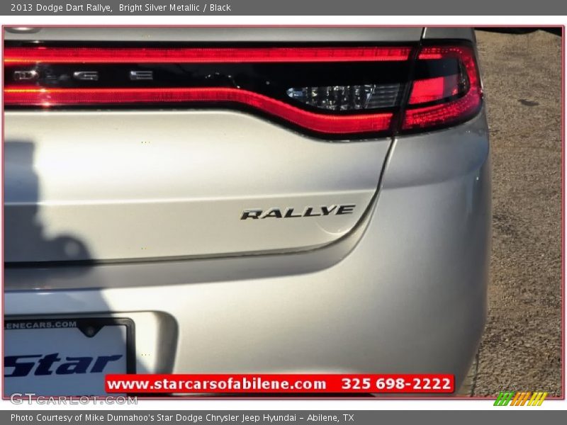 Bright Silver Metallic / Black 2013 Dodge Dart Rallye