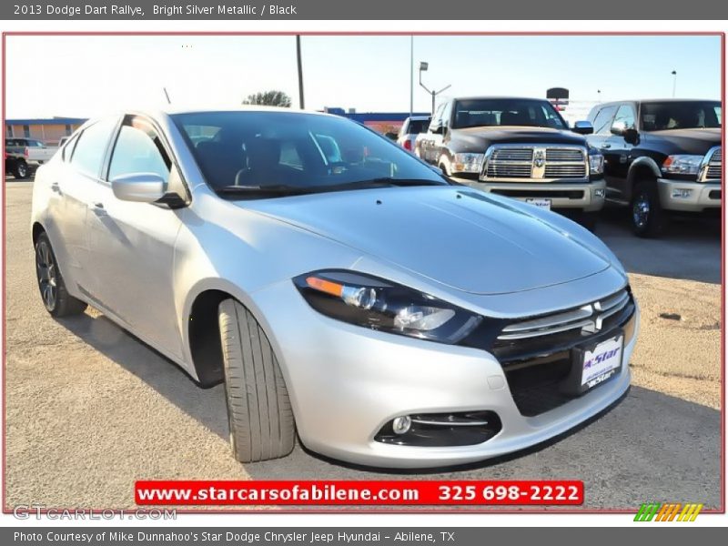 Bright Silver Metallic / Black 2013 Dodge Dart Rallye