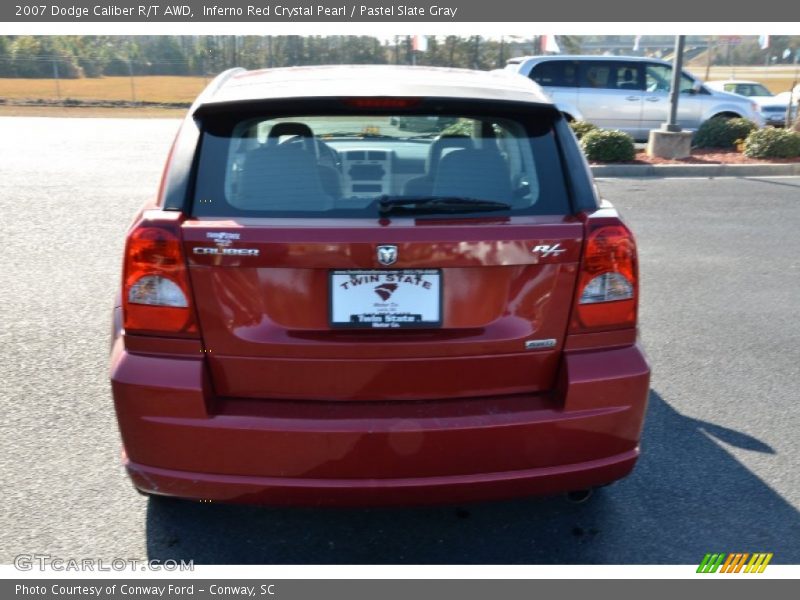 Inferno Red Crystal Pearl / Pastel Slate Gray 2007 Dodge Caliber R/T AWD
